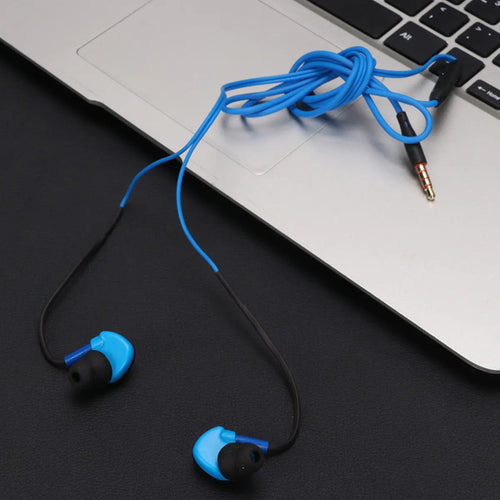 .5mm Audio Jack Waterproof Sport Earbuds Memory Wire Sweatproof in Ear Bass Headset Wired Headphone Mic Headphone